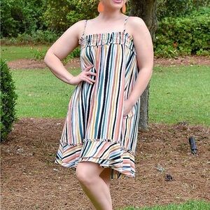 Striped Multicolor Summer Dress